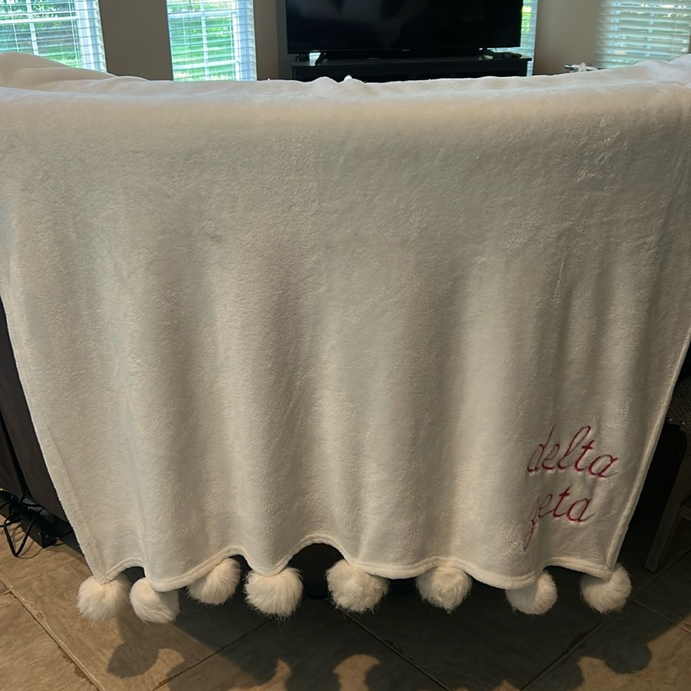 Delta Zeta throw blanket